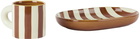 ferm LIVING Brown & White Milu Snack Set