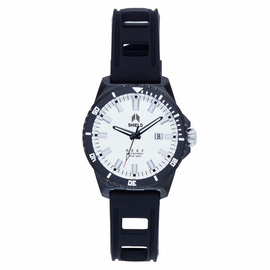 Shield Reef White Dial Mens Watch SLDSH119-7
