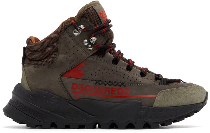 Photo: Dsquared2 Brown Free Sneakers