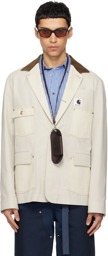Photo: sacai Off-White Carhartt WIP Edition Suiting & Duck Blazer