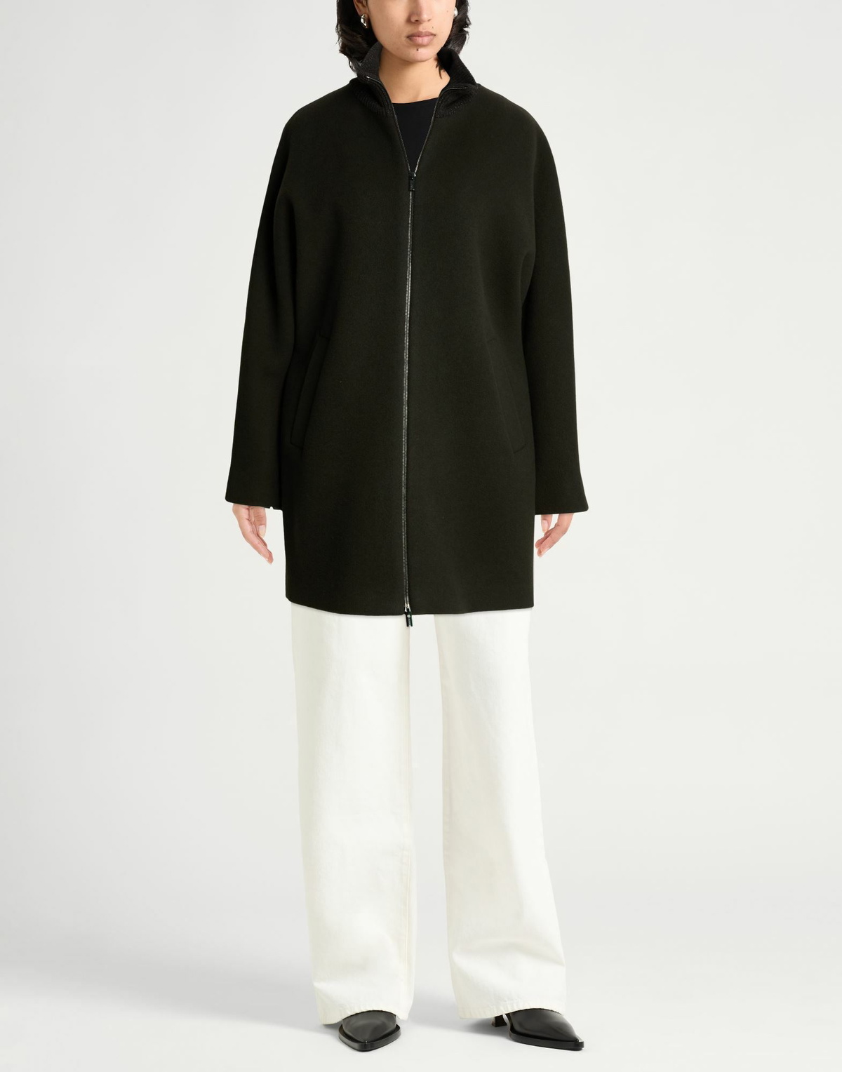 Peserico Womens Coat in Charcoal