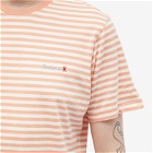 Barbour Men's Bilting Stripe T-Shirt in Faded Orange