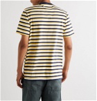 Albam - Striped Cotton-Jersey T-Shirt - Yellow
