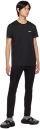 Balmain Black Flocked T-Shirt