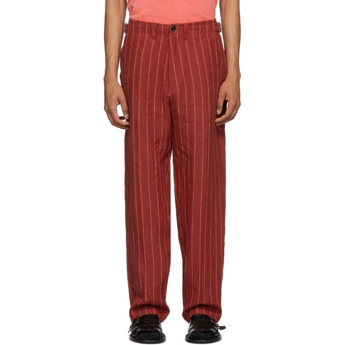 Photo: Nicholas Daley Red and Yellow Linen 70s Trousers