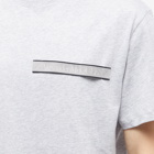 Alexander McQueen Men's Logo Tape T-Shirt in Light Pale Grey