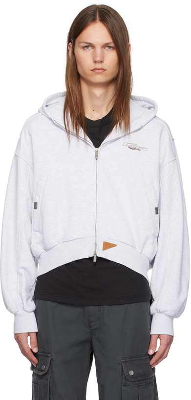 Photo: C2H4 Gray Aviation Zip-Up Hoodie