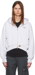 C2H4 Gray Aviation Zip-Up Hoodie