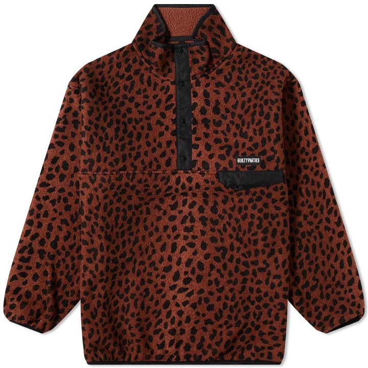 Photo: Wacko Maria Leopard Pullover Boa Fleece Jacket