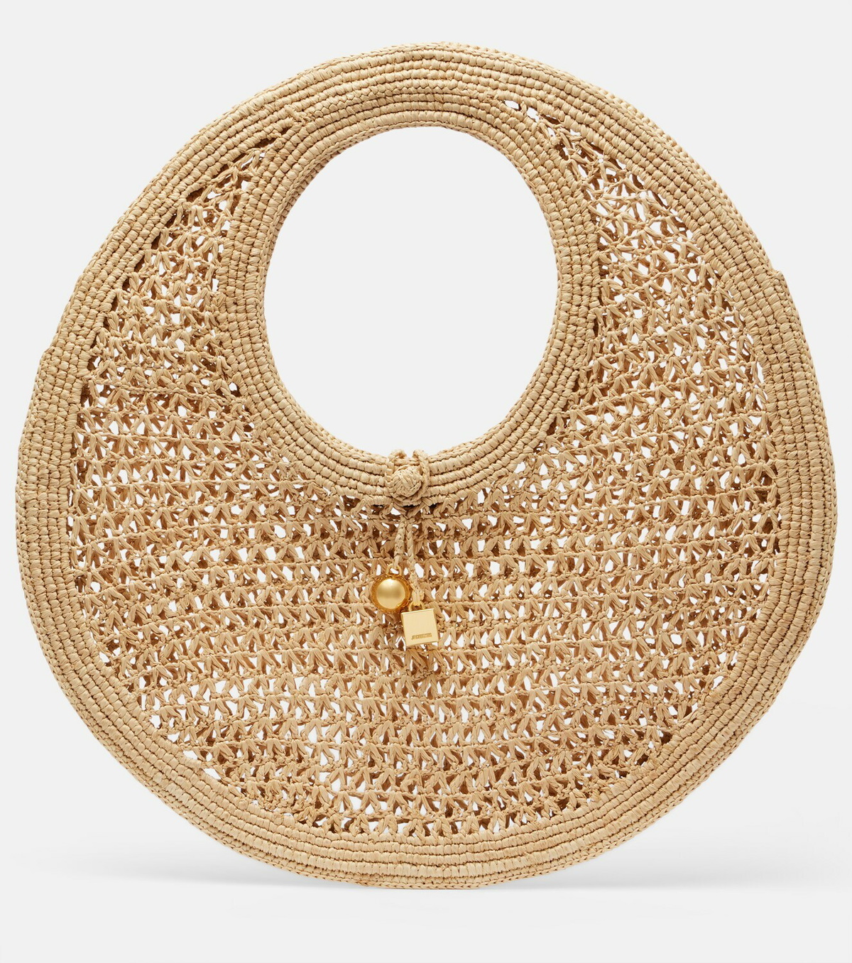 Jacquemus Spiaggia raffia top-handle bag
