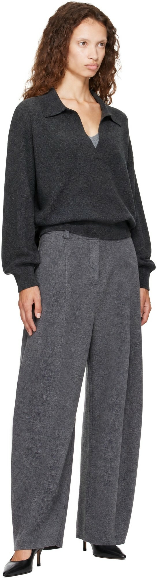 LISA YANG Gray Wrenda Trousers