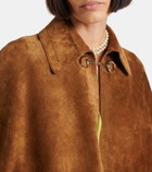 Gucci Horsebit suede cape