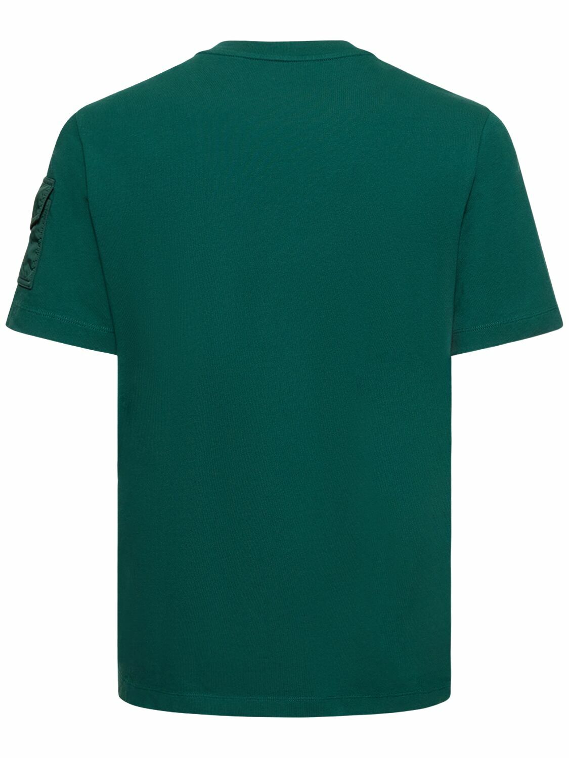MONCLER - Logo Cotton Jersey T-shirt W/ Pocket Moncler