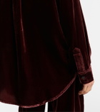 Asceno London velvet shirt