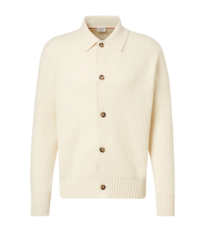 Photo: Tod's Ribbed-knit wool and cashmere cardigan