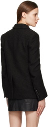 AMIRI Black Double-Breasted Blazer