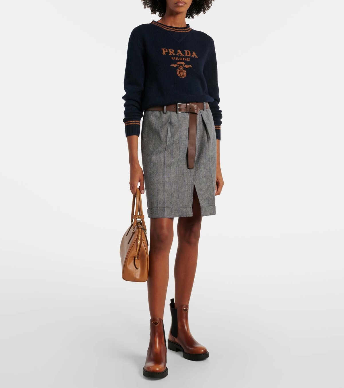 Prada Leather Chelsea boots