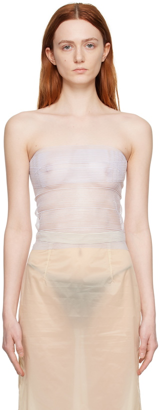 Photo: Bless SSENSE Exclusive White Sun Tube Top