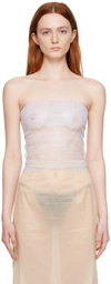 Bless SSENSE Exclusive White Sun Tube Top