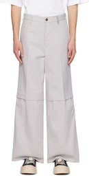 Marni Gray Workwear Trousers