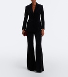 Costarellos Avice cotton velvet flared pants