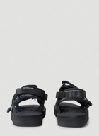 Zip 3AB Sandals in Black