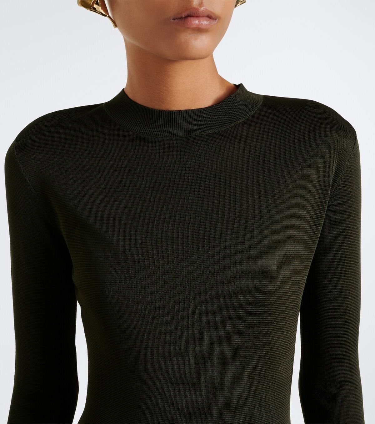 Carolina Herrera Sequined knitted midi dress
