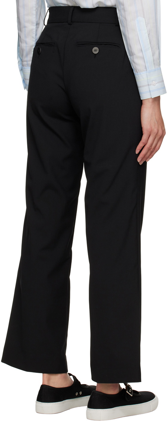 Ernest W. Baker Black Button Trousers