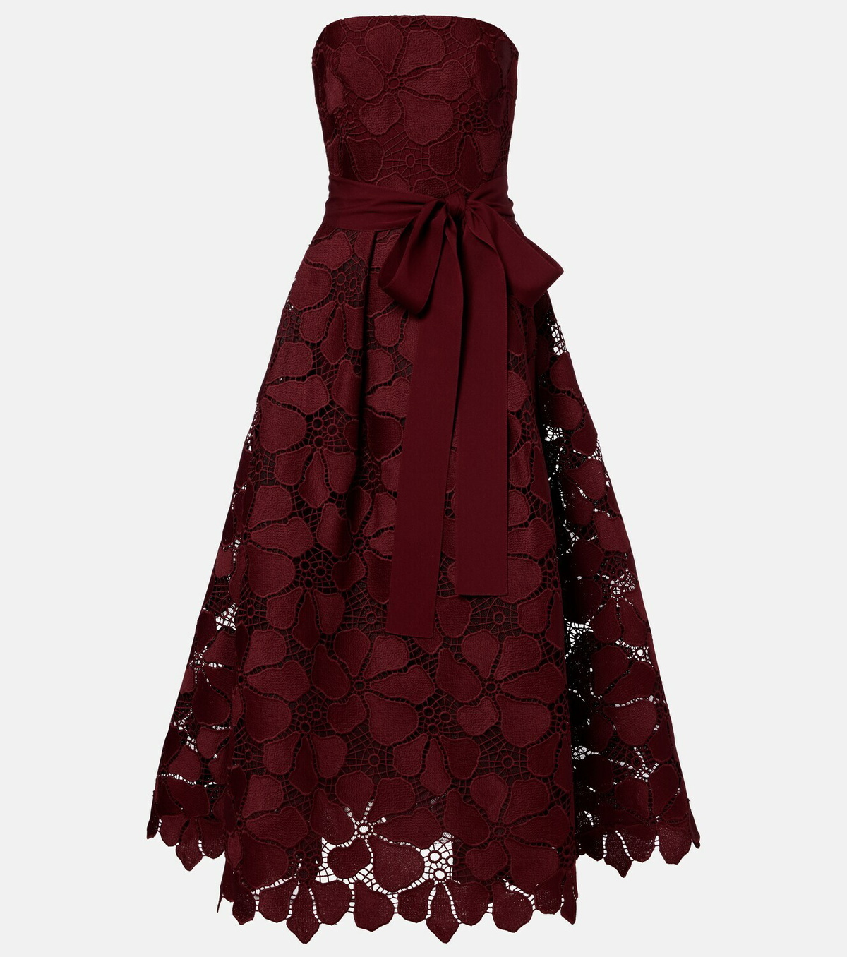 Elie Saab Silk-blend guipure lace cocktail dress