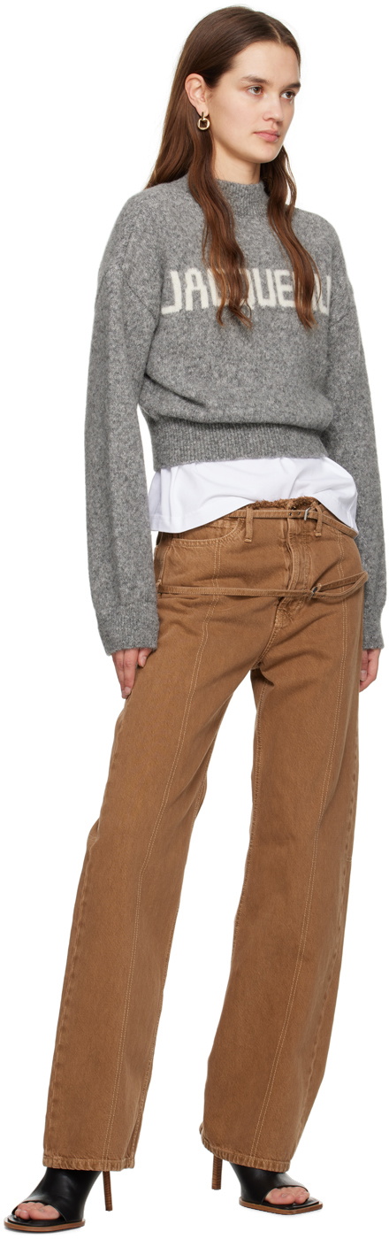 jacquemus Les Classiques コレクション Jacquemus Gray Les Classiques 'La maille Jacquemus' Sweater