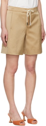 Staud Tan Mendoza Shorts