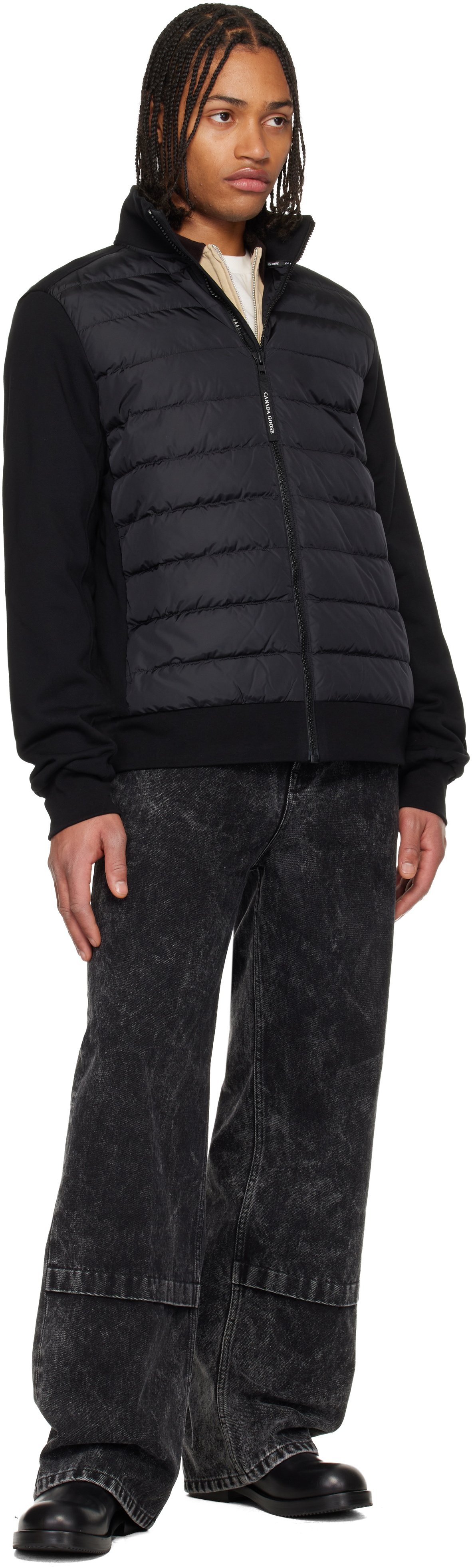 Canada Goose Black HyBridge® Huron Full-Zip Down Jacket