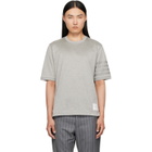 Thom Browne Gray Jersey Ottoman 4-Bar T-Shirt