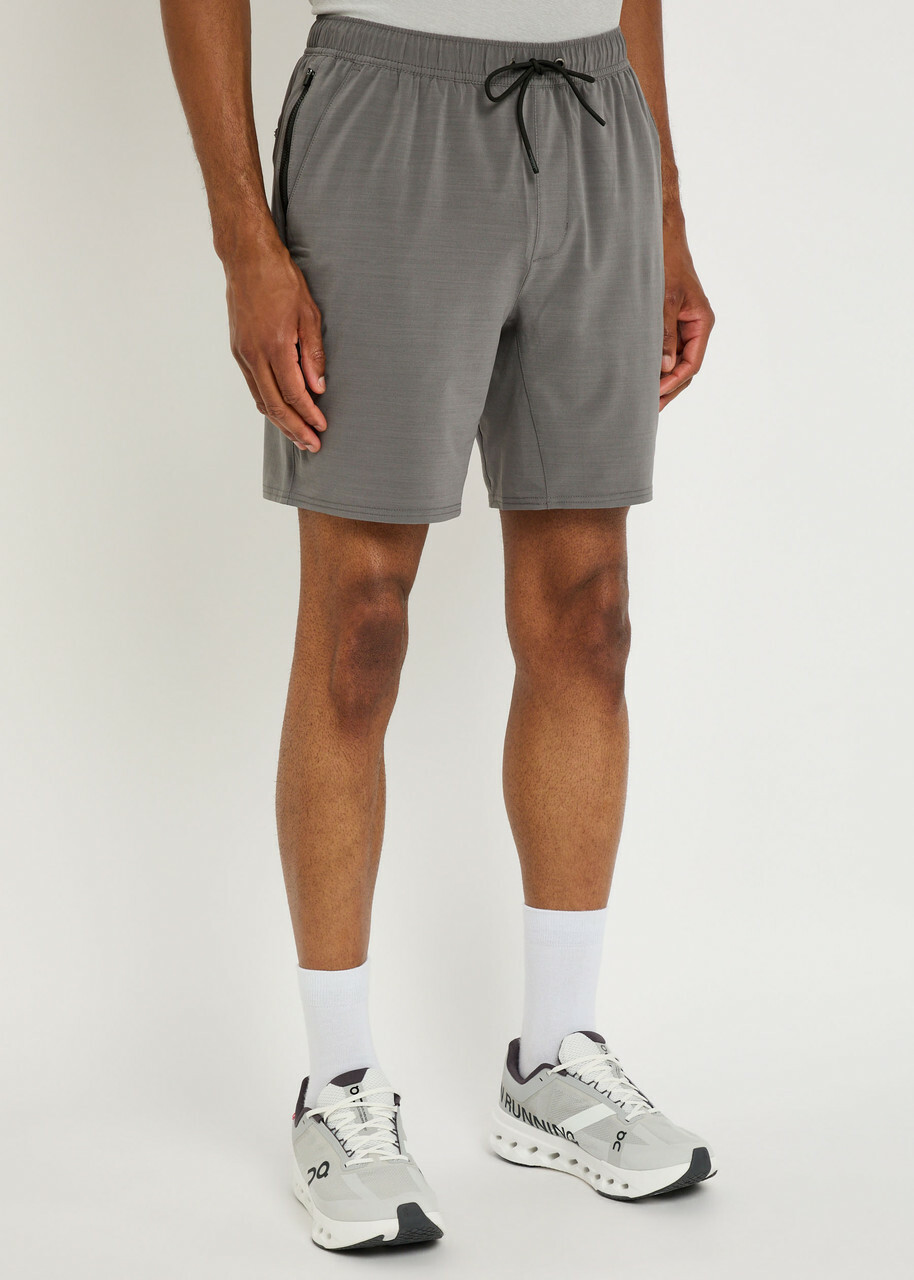 Vuori Elevate Kore Lined 7 Stretch-jersey Shorts Grey