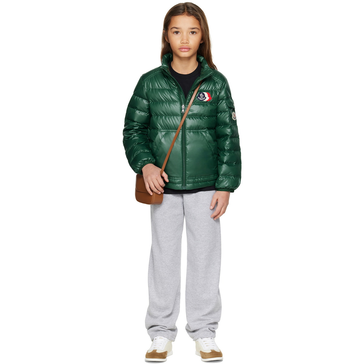 Moncler Enfant Big Kids Green Bengi Down Jacket