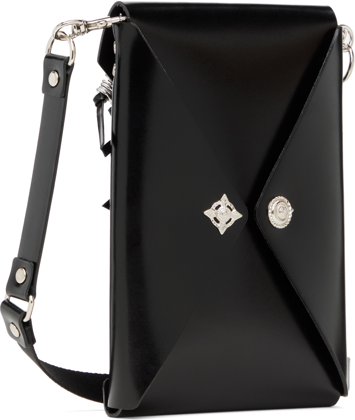 TOGA PULLA/トーガプルラ Leather shoulder pouch Toga Pulla Black Leather Shoulder Pouch Toga Pulla