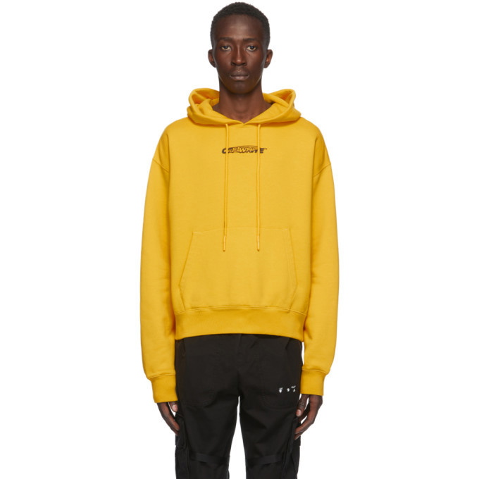 Off white best sale yellow hands hoodie