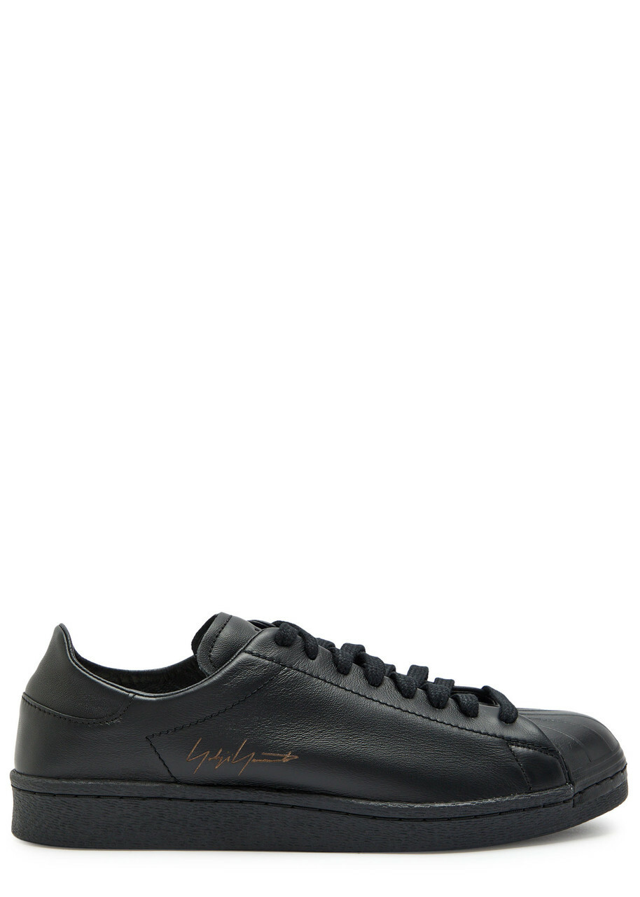 Y-3 X Adidas Superstar Leather Sneakers Black Y-3