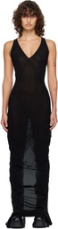 Rick Owens Black Temple V Tank Maxi Dress
