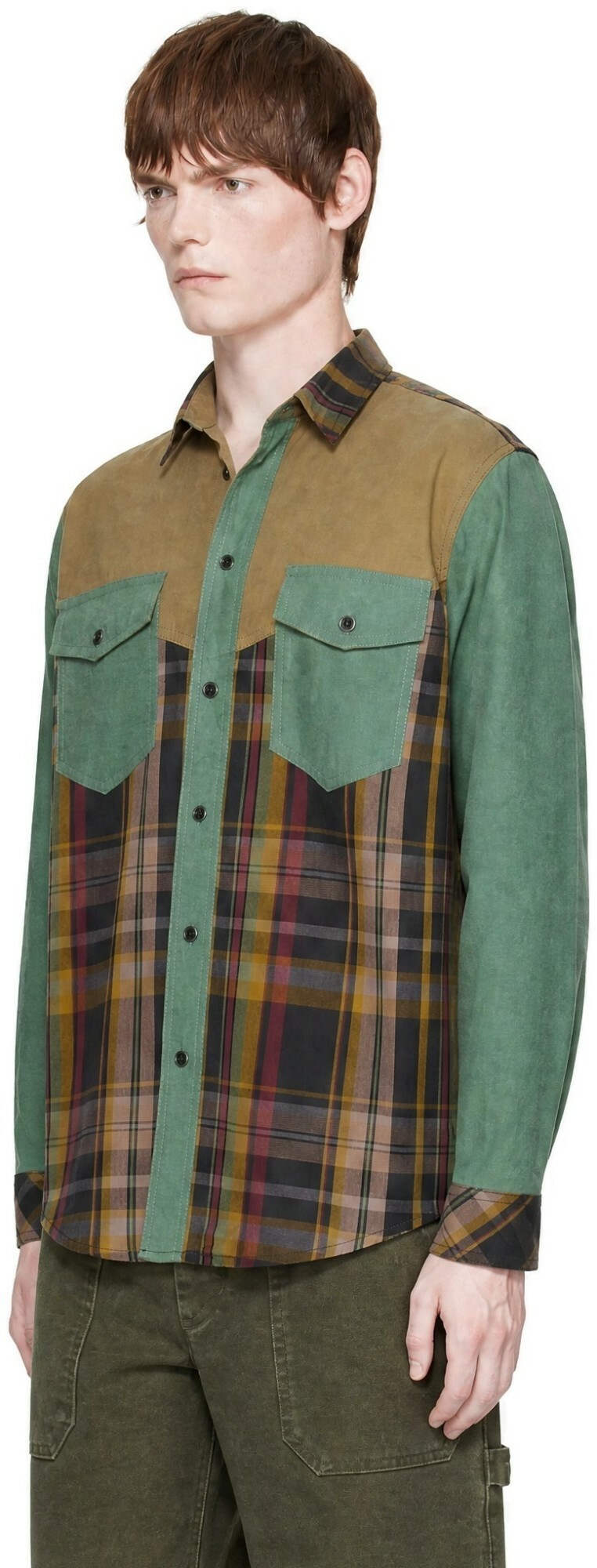 Isabel Marant Green & Brown Sacha Shirt