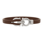 Salvatore Ferragamo Brown Medium Gancini Bracelet