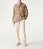 Zegna Cotton and silk jacquard shirt