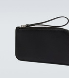 The Row Leather wallet with strap