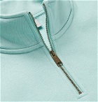 Carhartt WIP - Chase Fleece-Back Cotton-Blend Jersey Half-Zip Sweatshirt - Mint