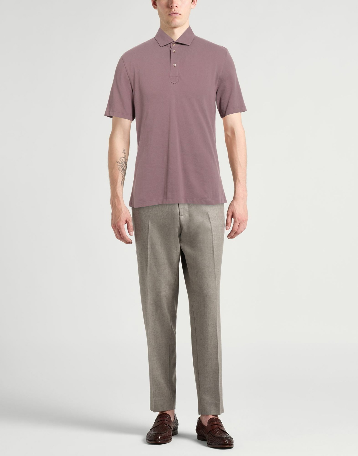 Brunello Cucinelli Mens Polo shirt Antique rose