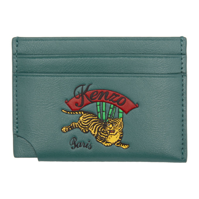 Photo: Kenzo Blue Leather Jumping Tiger Card Holder