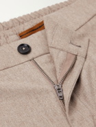 Zegna - Straight-Leg Wool, Cashmere and Silk-Blend Trousers - Brown