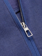 Loro Piana - Linen Half-Zip Jacket - Blue