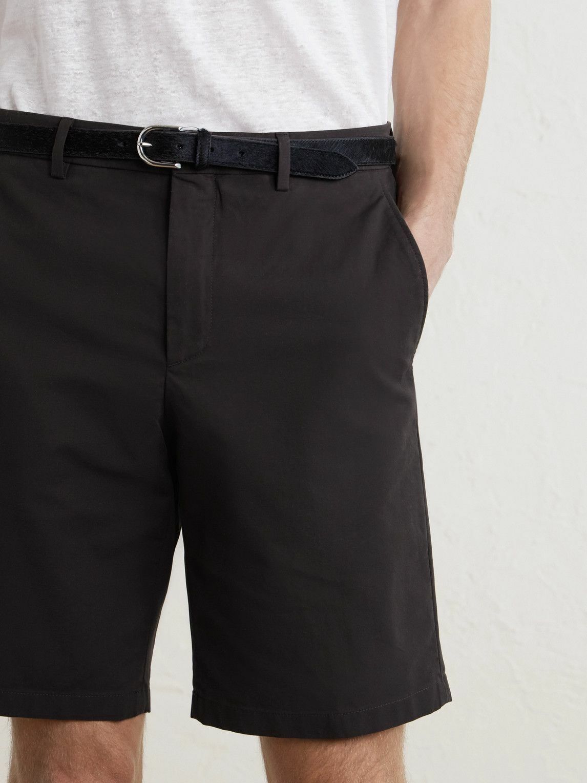 Loro Piana - Jarno Straight-Leg Stretch-Cotton Bermuda Shorts - Brown