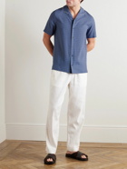 Orlebar Brown - Hibbert Perez Camp-Collar Printed Lyocell Shirt - Blue